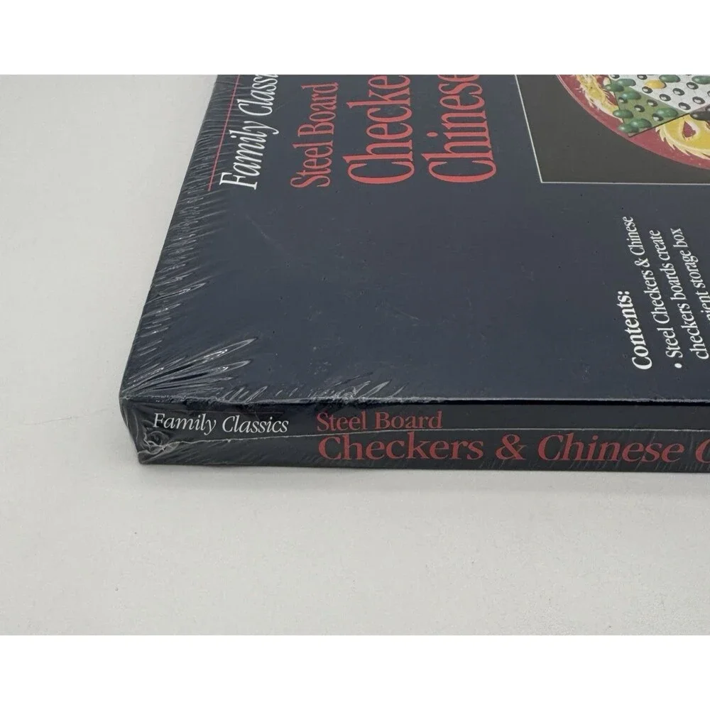 Vintage Chinese Checkers/Checkers Game Board Pressman 90s Steel Metal Board NEW